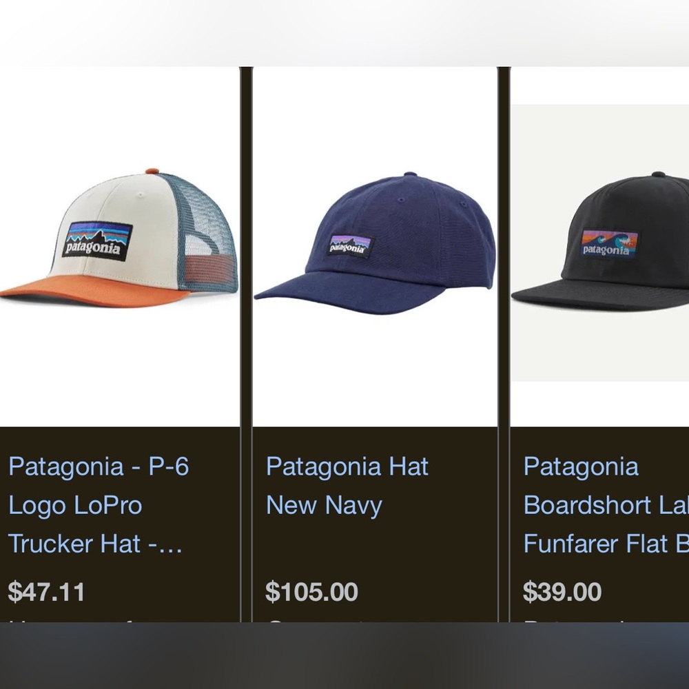 Patagonia - P-6 Logo LoPro Trucker Hat adjustable - Picture 5 of 8
